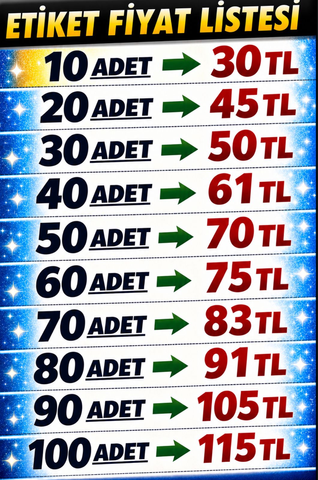 EPOKSİ VE ÇİKOLATA ETİKETLERİ